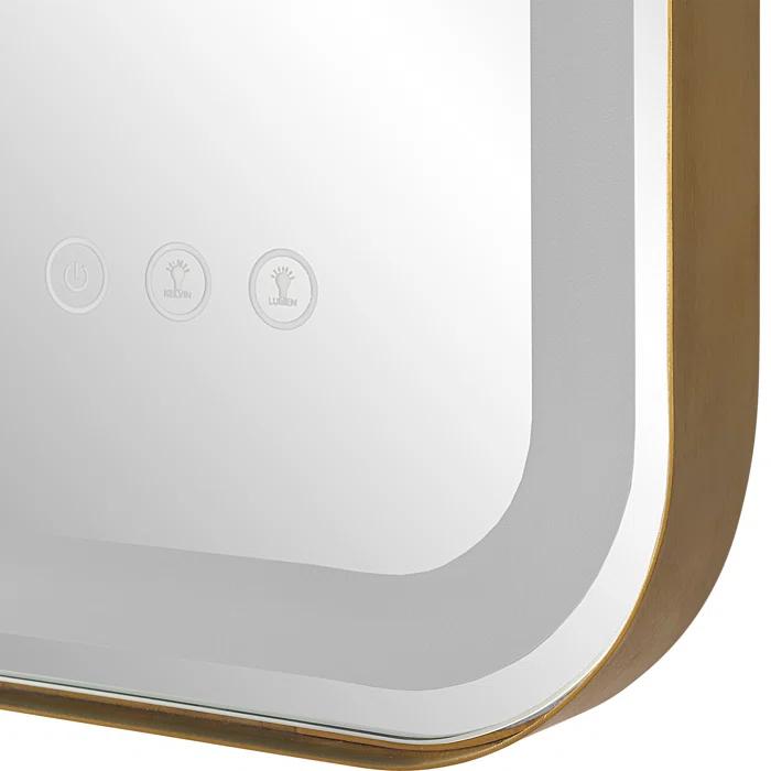 Uttermost Crofton Metal Flat LED Wall Mirror