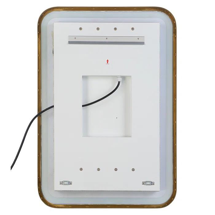 Uttermost Crofton Metal Flat LED Wall Mirror