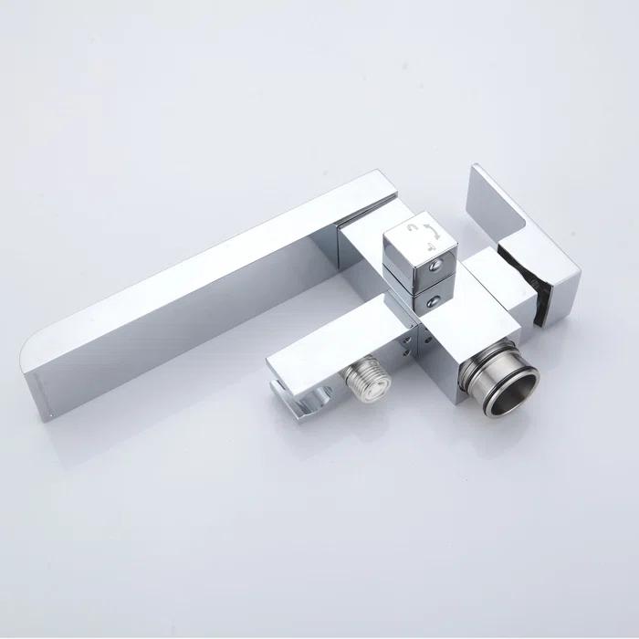 1 Handle Bathroom Freestanding Tub Filler with Diverter