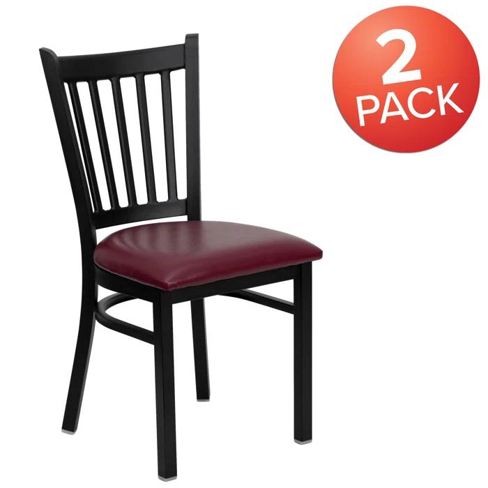 Flash Furniture Hercules Prompton Modern Vertical Back Metal Restaurant Chairs by Flash Furniture (Set of 2)