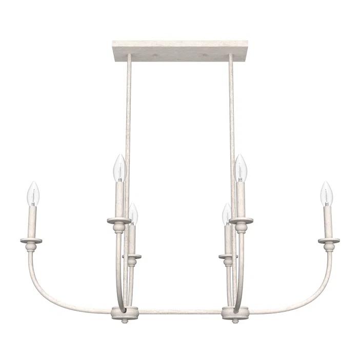 Hunter Southcrest 6 Light Linear Chandelier Ceiling Light Fixture