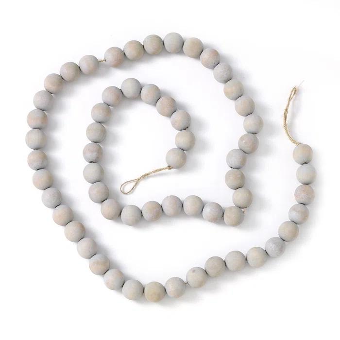 6'2" Gray Bead Novelty Garland