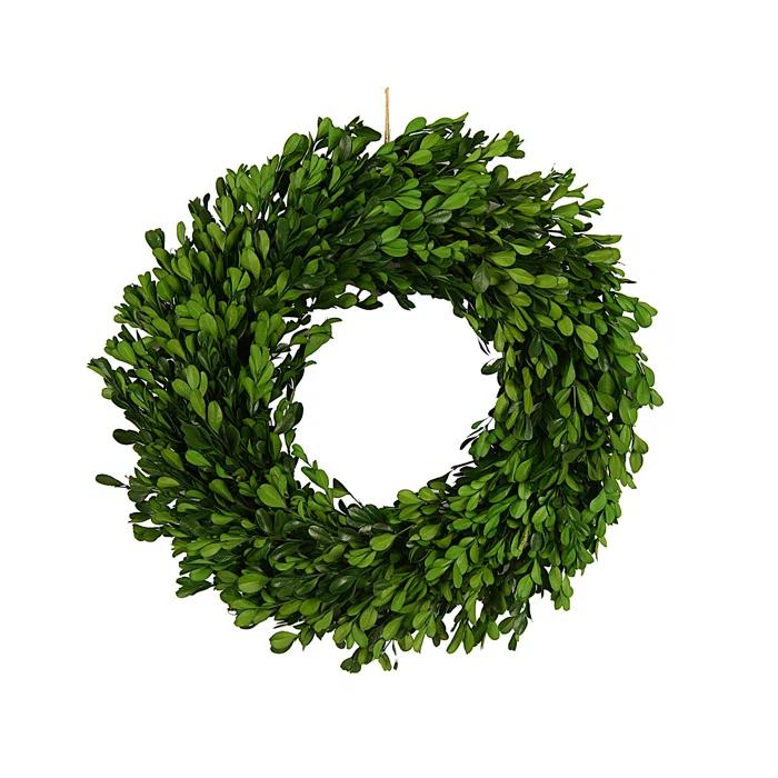 Round Faux Boxwood Wreath