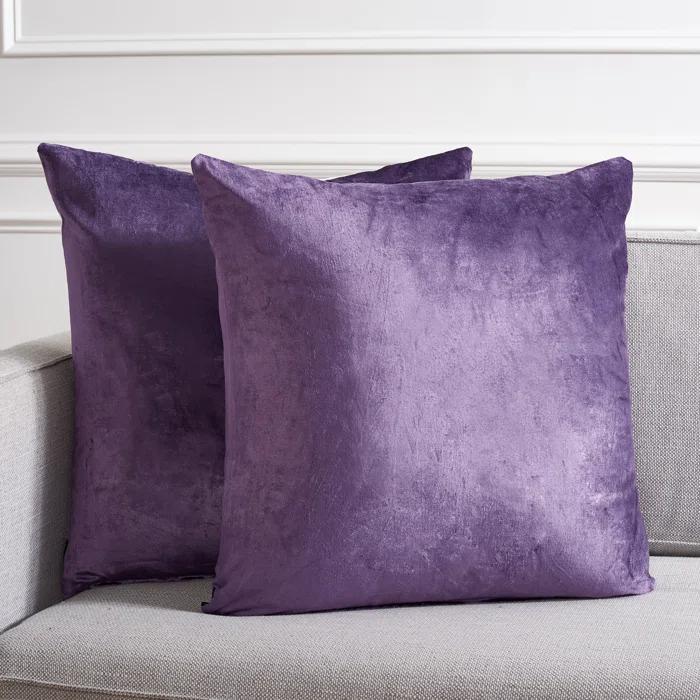 Safavieh Velvet Reversible Pillow Cover (Set of 2)