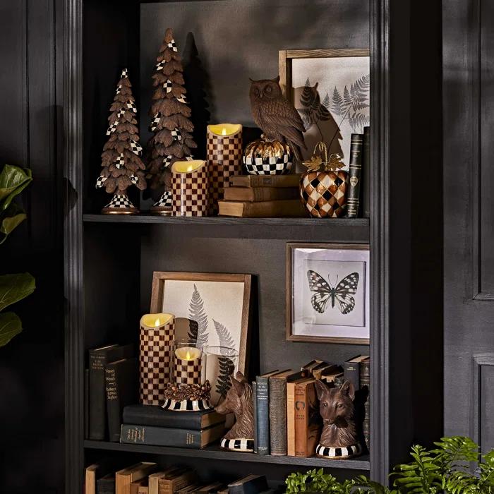 MacKenzie-Childs Courtly Check® Flicker 3 AA Pillar Candle