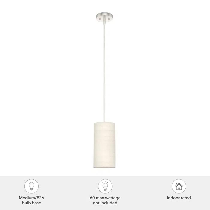 Hunter Fan Chevron 1 - Light Single Cylinder Mini Pendant