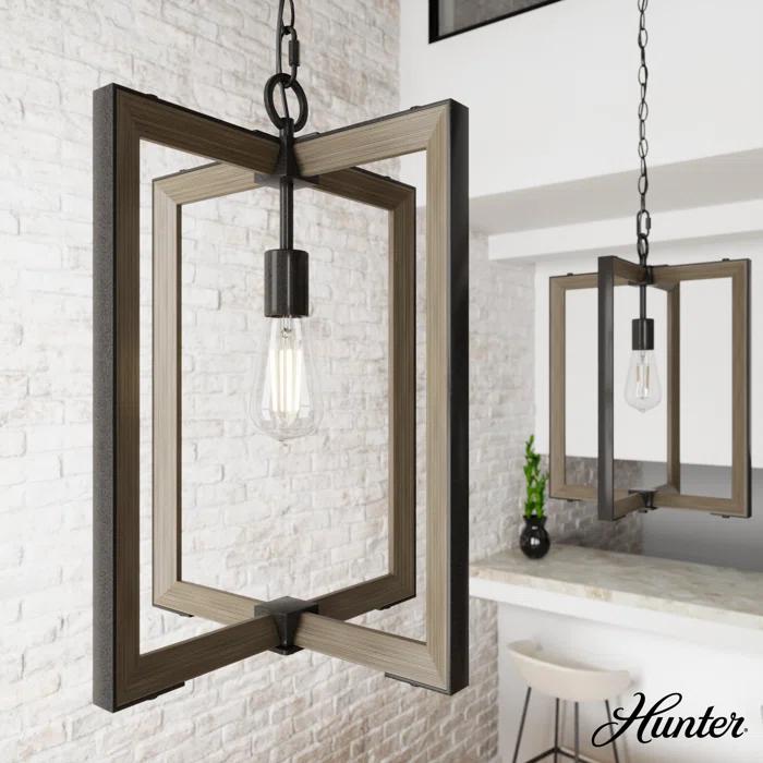 Woodburn 1 - Light Single Geometric Pendant