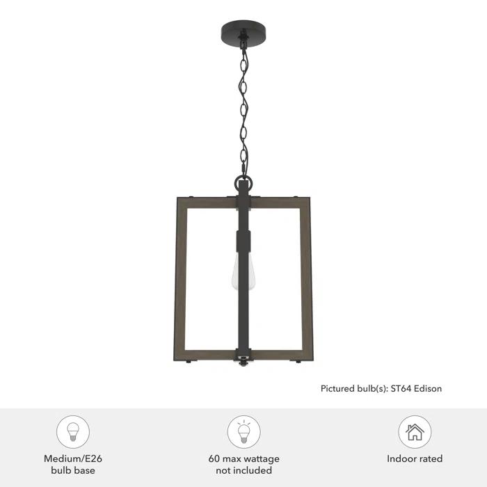 Woodburn 1 - Light Single Geometric Pendant