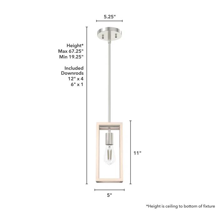 Squire Manor 1 - Light Rectangle Mini Pendant