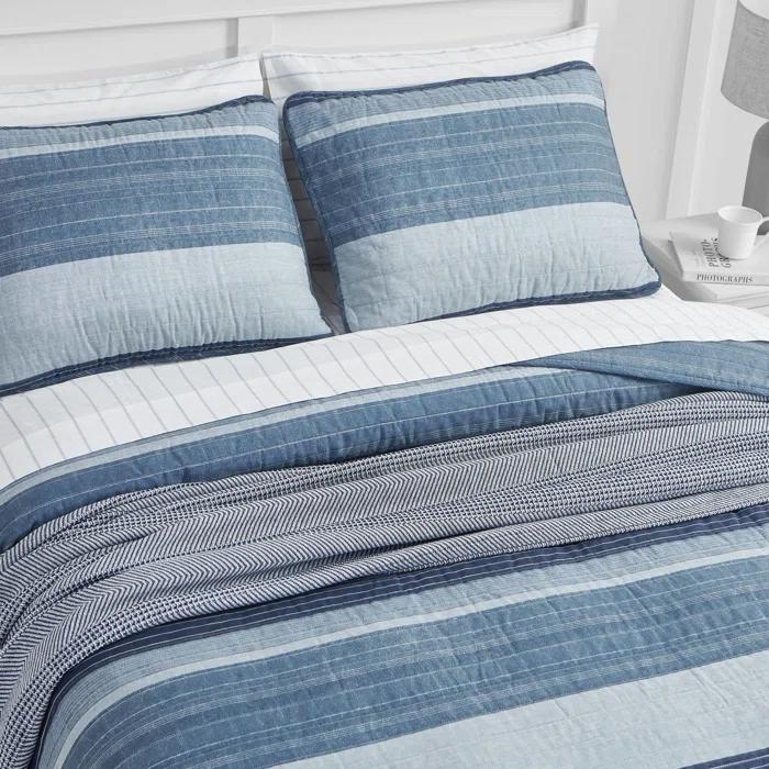 Nautica Ridgeport Cotton Reversible Quilt Set