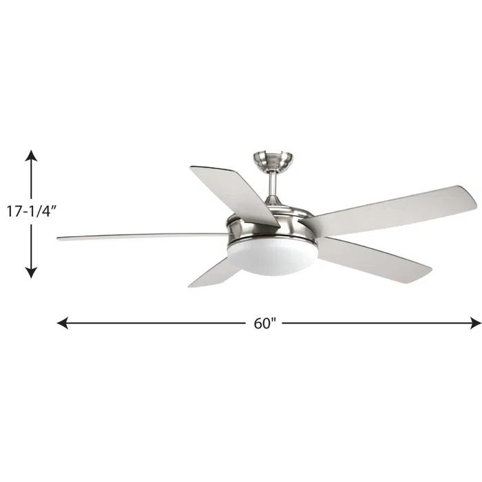 Alizabeth 60'' Ceiling Fan with LED Lights
