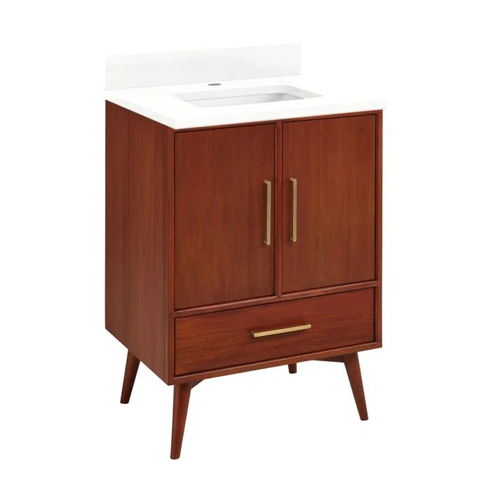 Signature Hardware 24" Novak Single Bathroom Vanity Set with Rectangular Undermount Sink