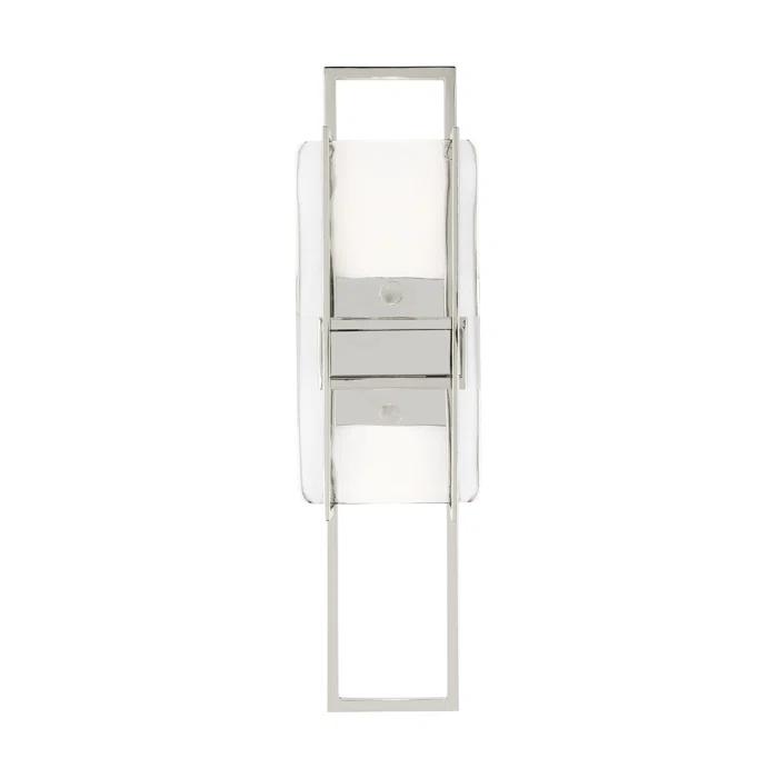 Duelle Polished Nickel Dimmable LED Wall Sconce 18" Height