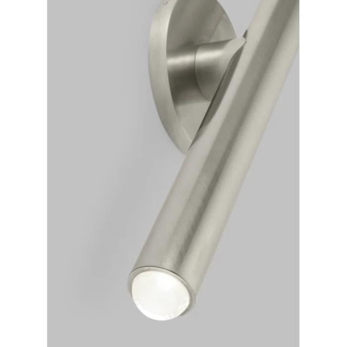 Ebell 16" Modern Dimmable LED Wall Sconce in Antique Nickel