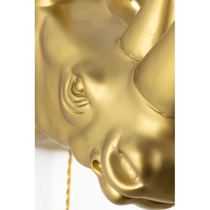 Bold Monkey Resin Flush Mounted Sconce