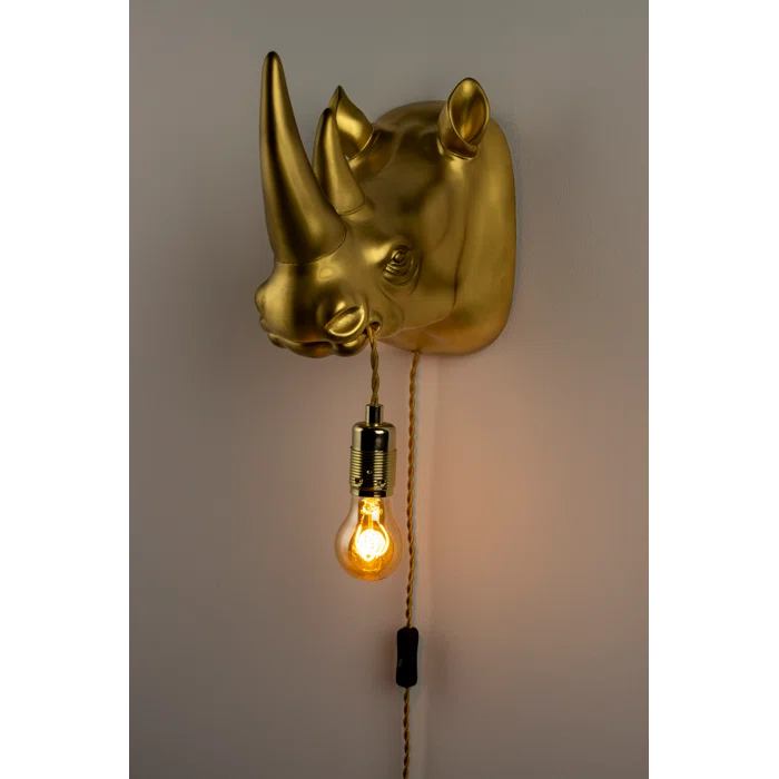 Bold Monkey Resin Flush Mounted Sconce