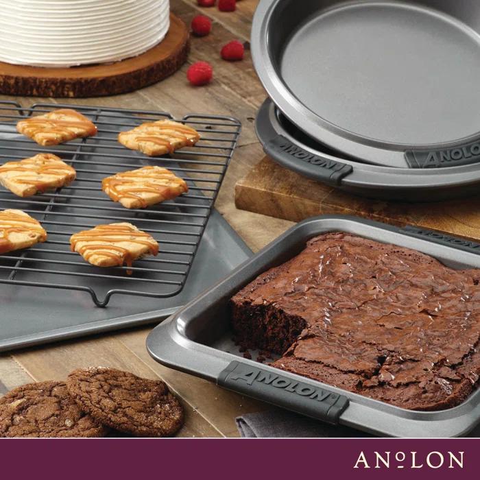 Anolon Advanced Nonstick Bakeware / Baking Set with Silicone Grips