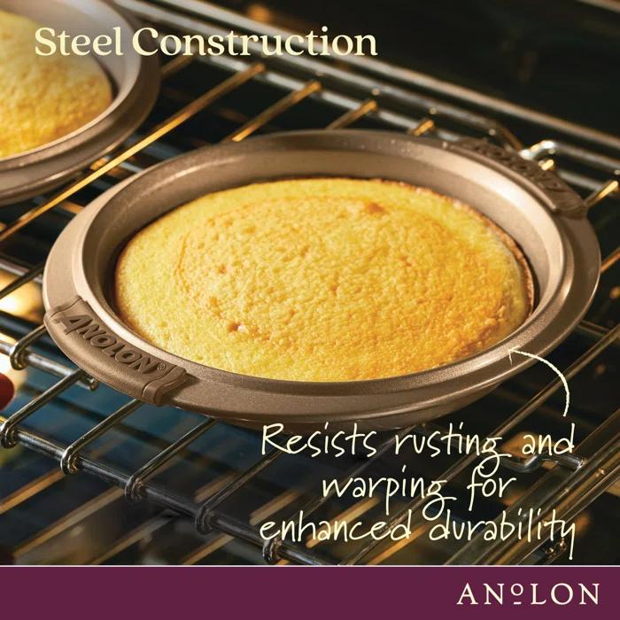 Anolon Advanced Nonstick Bakeware / Baking Set with Silicone Grips
