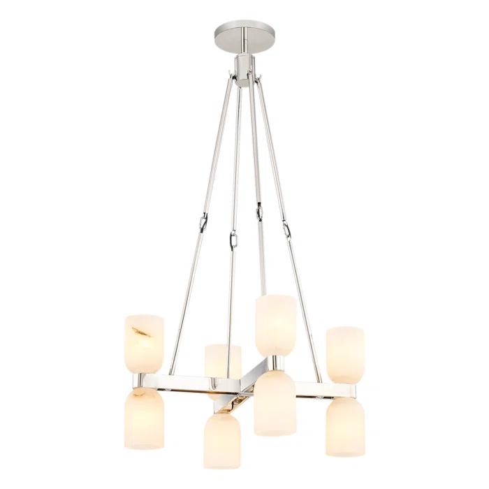 Lucian 8 - Light Modern Linear Chandelier