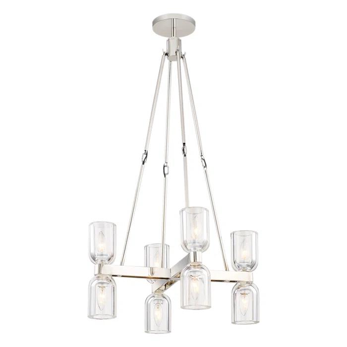 Alora Lighting Lucian 8 - Light Modern Linear Chandelier