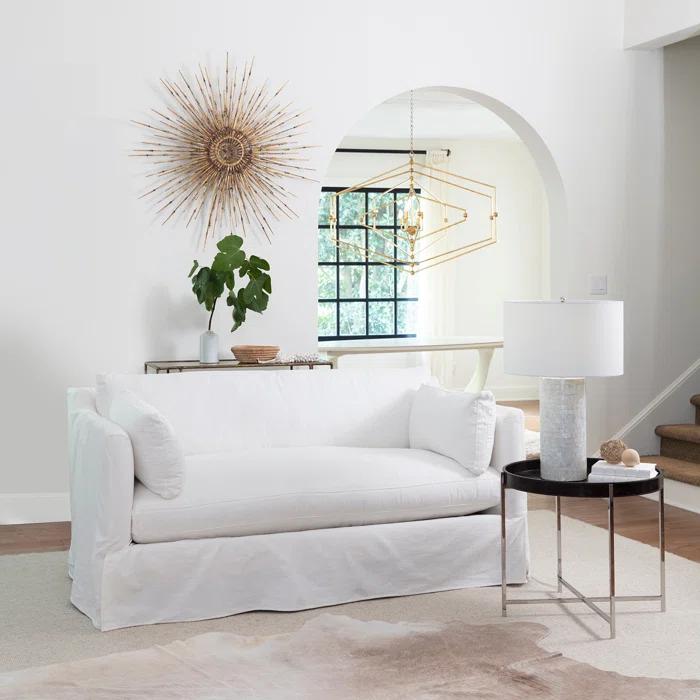 Small Black Round Metal Side Table with Polished Nickel Frame