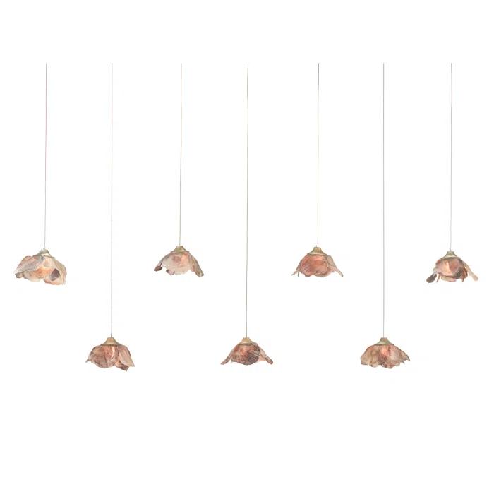 Catrice 7-Light Silver and Shell Island Pendant