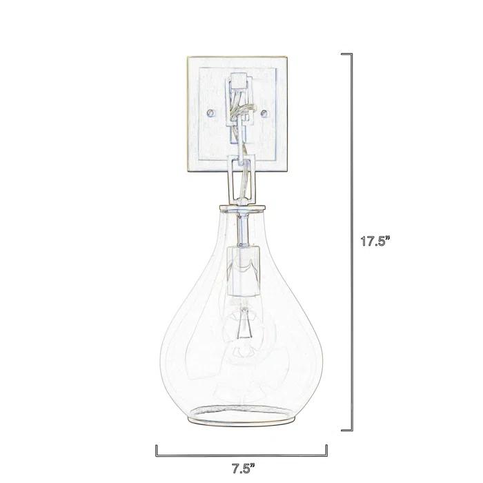 Dixon Glass Sconce (18'')