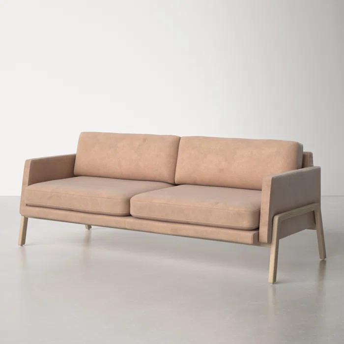 Viviana 84'' Genuine Leather Sofa