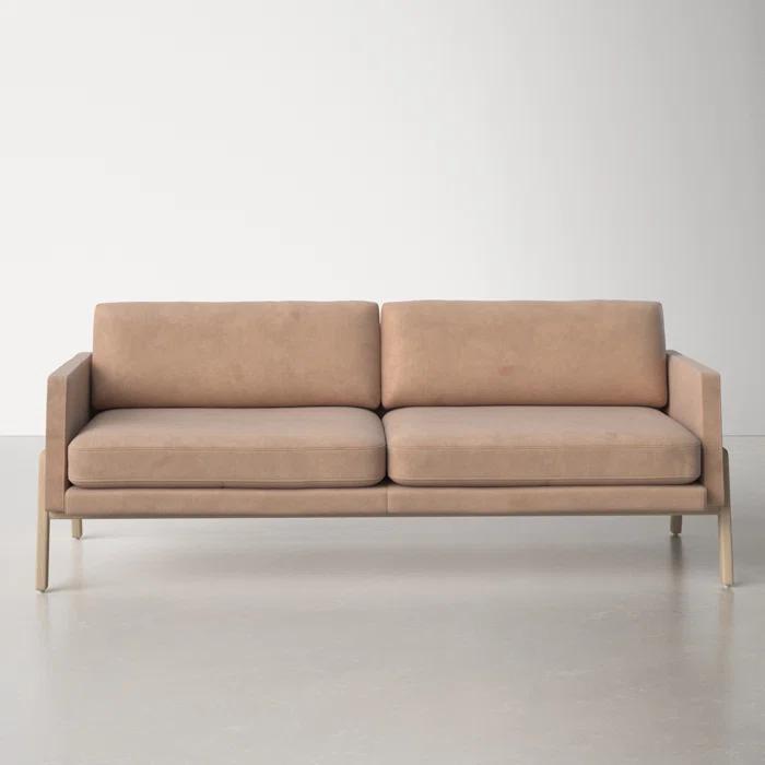 Viviana 84'' Genuine Leather Sofa