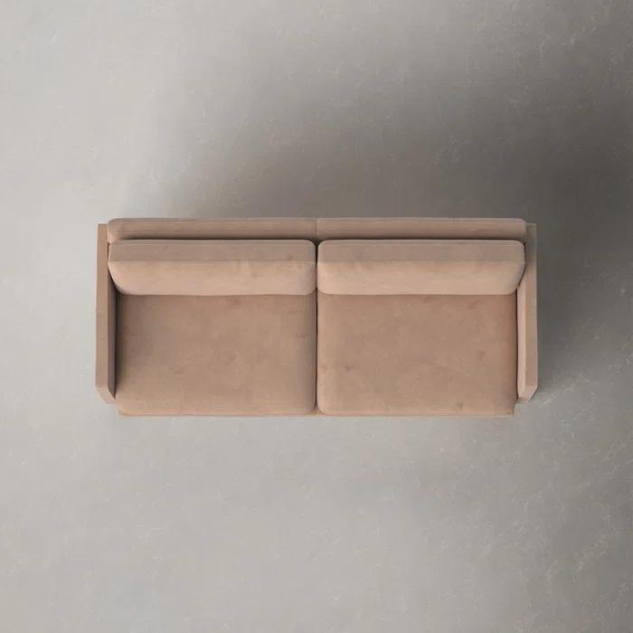 Viviana 84'' Genuine Leather Sofa