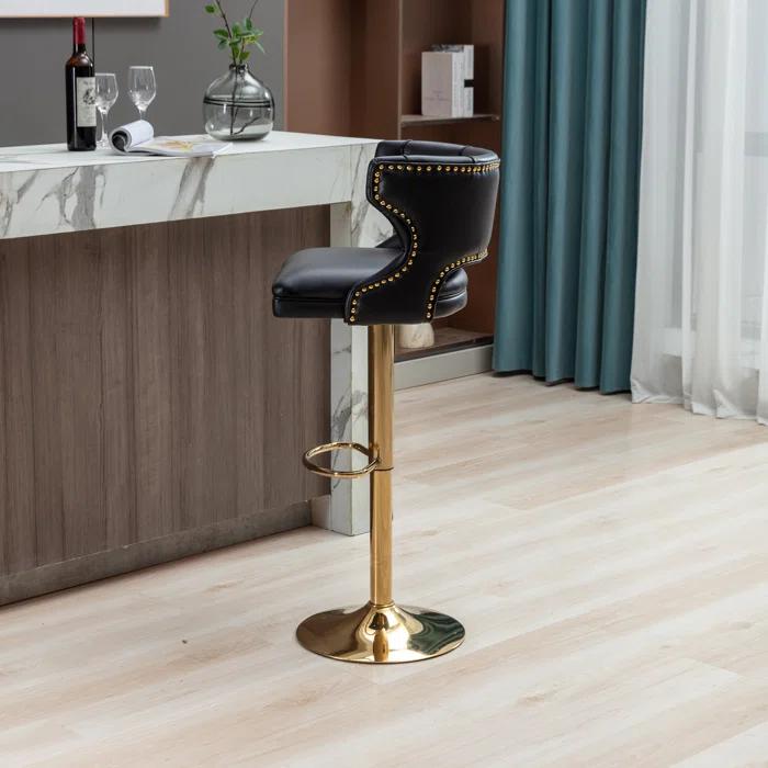 Rosdorf Park Swivel Adjustable Height Counter Stool (Set of 2)