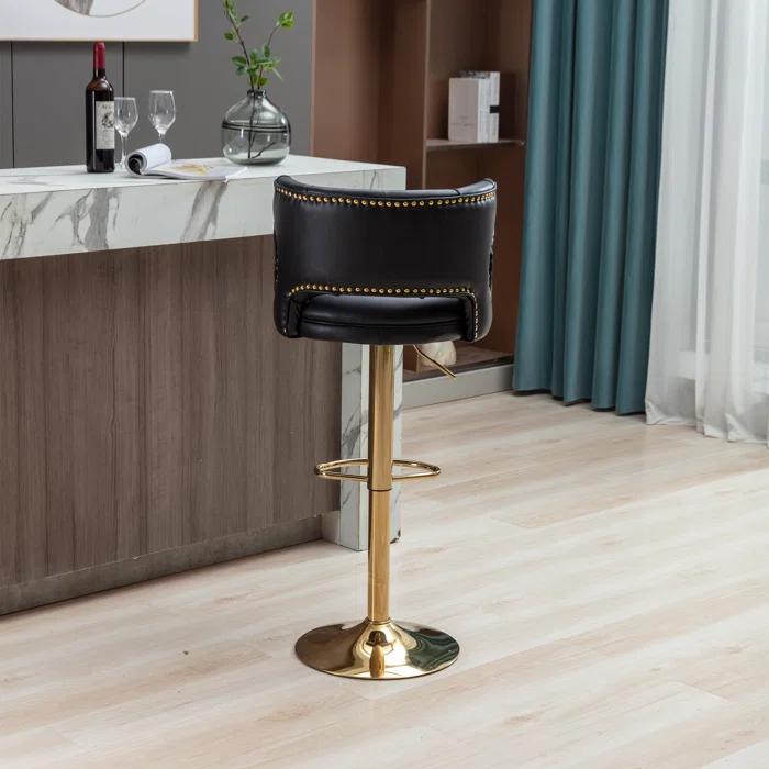 Rosdorf Park Swivel Adjustable Height Counter Stool (Set of 2)