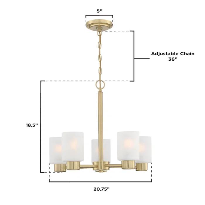 Sylvestre 5 - Light Dimmable Classic / Traditional Chandelier