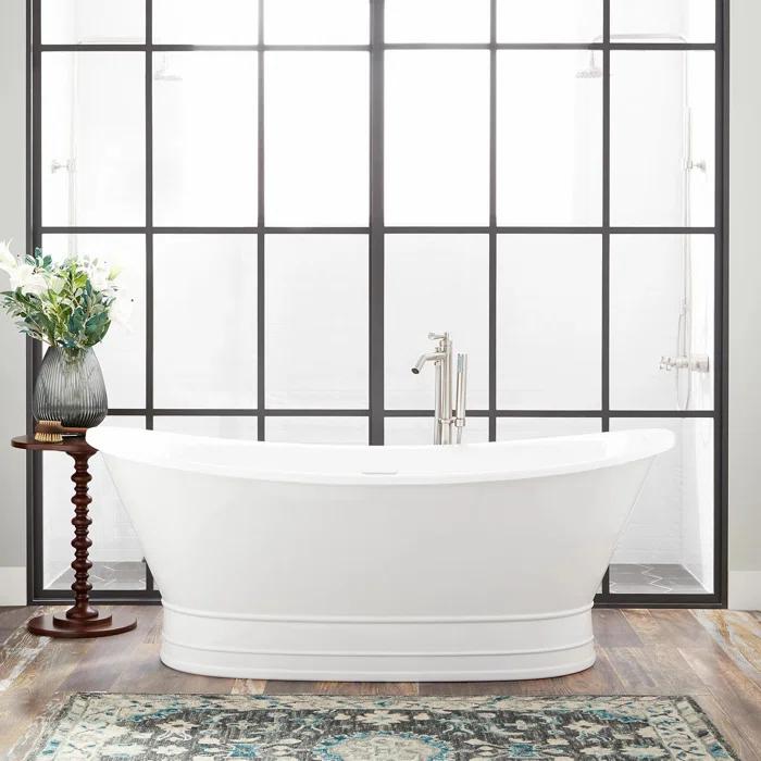 69" Desborough Acrylic Freestanding Soaking Bathtub