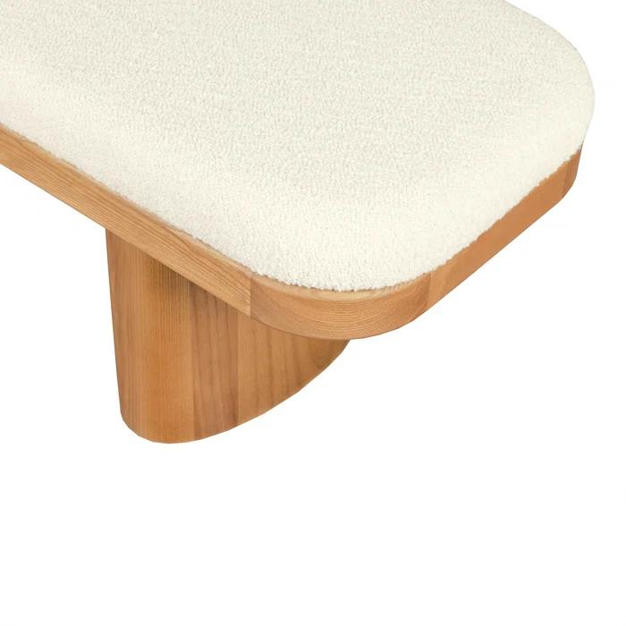 AllModern Hilarie 48" Boucle Bench & Reviews | AllModern