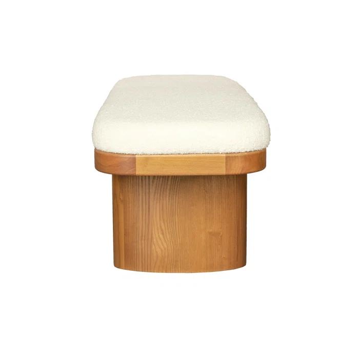 AllModern Hilarie 48" Boucle Bench & Reviews | AllModern