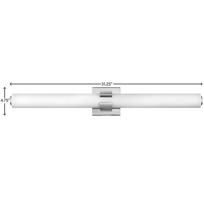 Hinkley Aiden Integrated LED Bath Vanity Bar w/ Etched White Glass