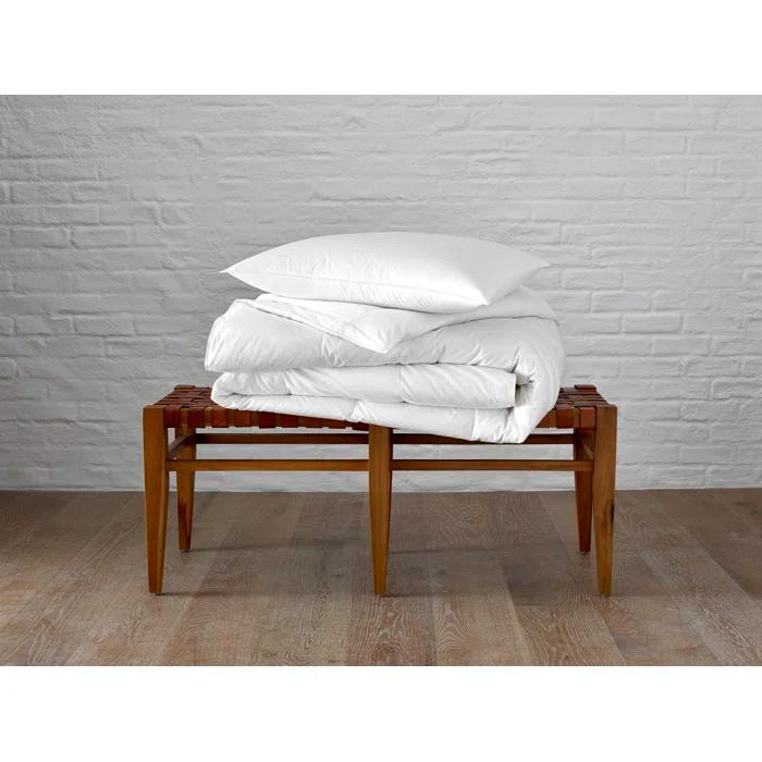 Valletto Luxe European Goose Down Medium Support Queen Pillow