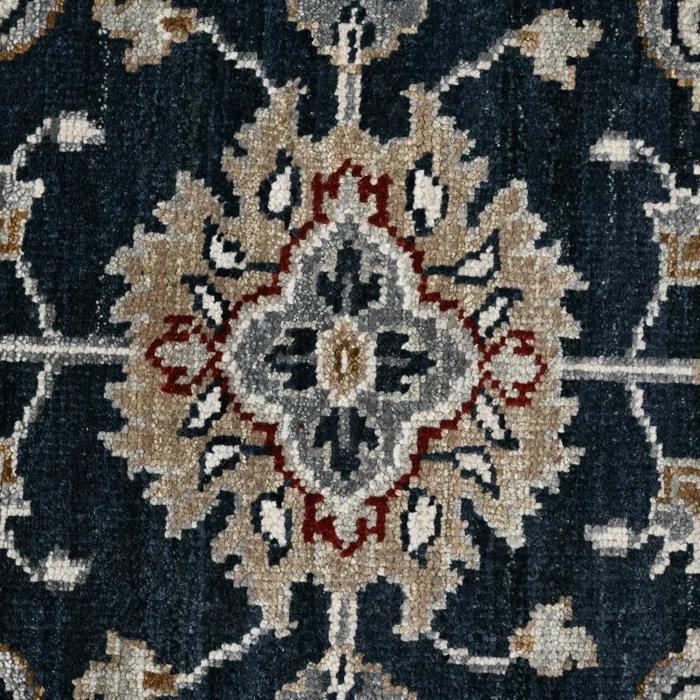 AMER Rugs Bristol Oriental Handmade Hand-Knotted Area Rug in Blue/Gray
