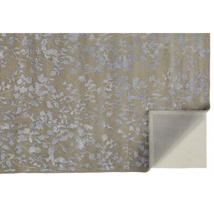 Khalo Floral Handmade Tufted Latte Tan Area Rug