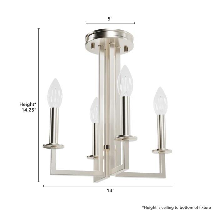 4 - Light Candle Style Classic Chandelier