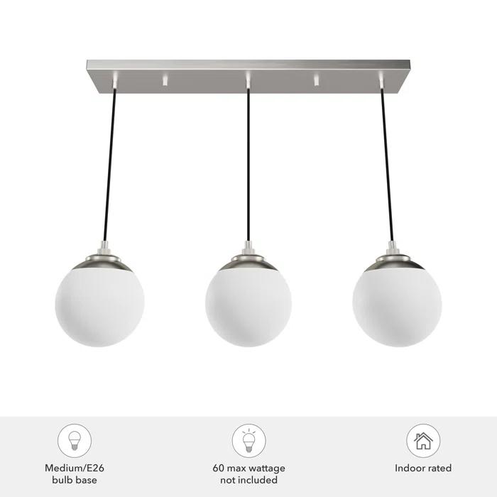 Hepburn 3 - Light Linear Globe Pendant