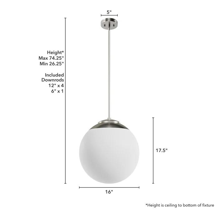 Hepburn 1 - Light Sphere Globe Pendant