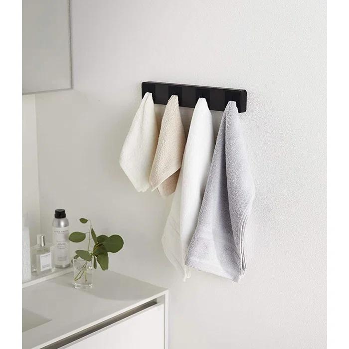 Yamazaki Home Yamazaki Home Self Adhesive Towel Holder, Plastic, No Assembly Req. 5198