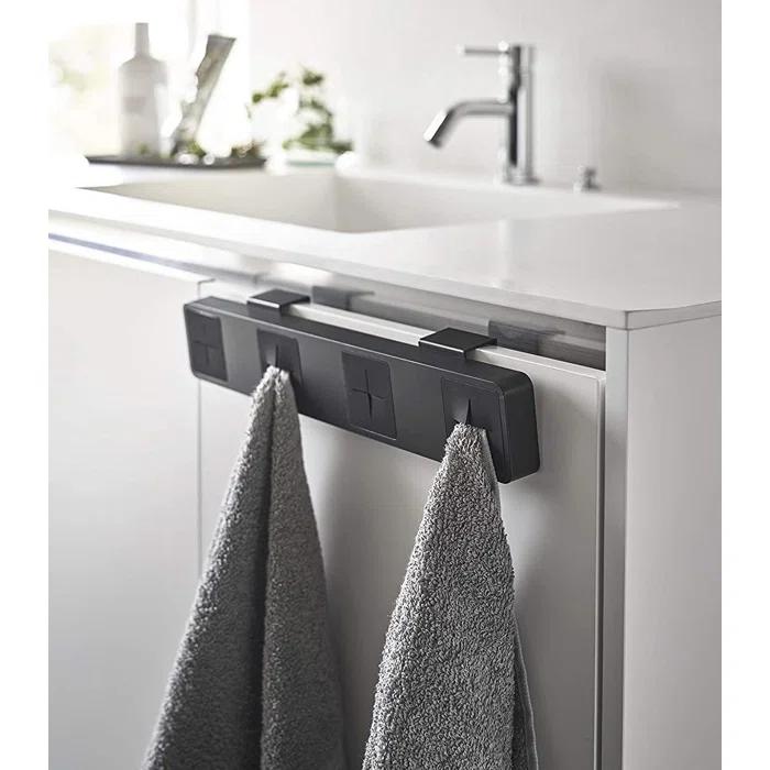 Yamazaki Home Yamazaki Home Self Adhesive Towel Holder, Plastic, No Assembly Req. 5198