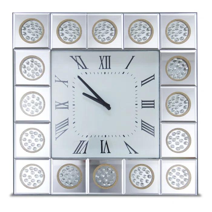 Michael Amini Montreal Glass Wall Clock