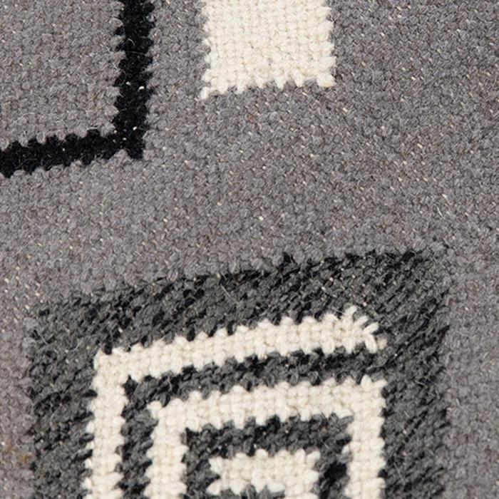 Union Rustic Oneil Moroccan Handmade Wool Gray Area Rug