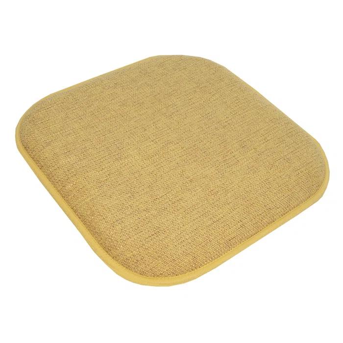 Sweet Home Collection Alexis Memory Foam No Slip Back 16" x 16" Chair Pad Cushion
