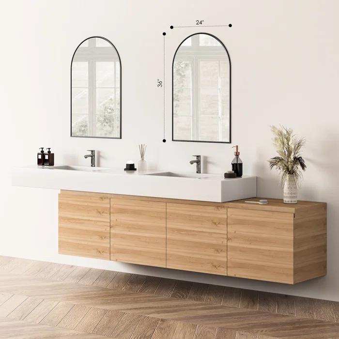 Altair Metal Flat Wall Mirror