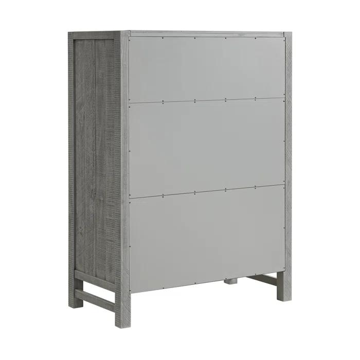 Alaterre Arden 36" W Bohemian Style Rectangular Chest With 5 Drawers, With Hidden Fasteners
